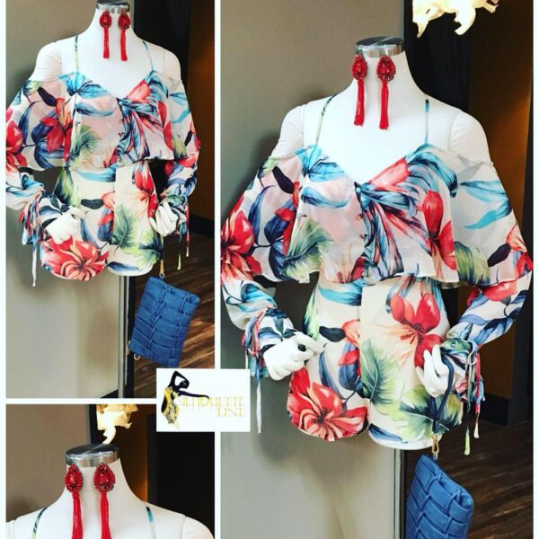 Midnight Blossom Mini Dress