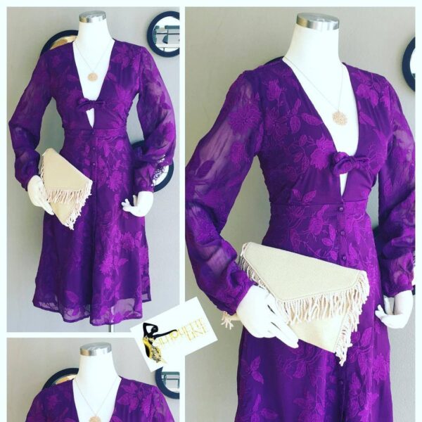 Lavender Whisper Midi Dress