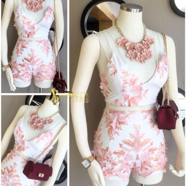 Blush Petal Romance Playsuit
