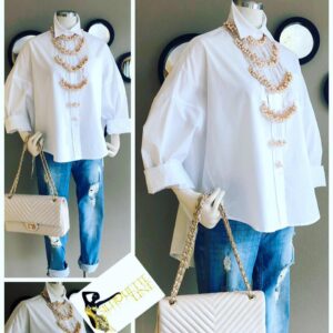 Pearl Cascade Statement Shirt